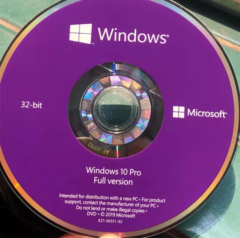 Microsoft Windows 10 professional 32 Bit System Builder OEM for laptop